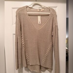 Tan knit sweater